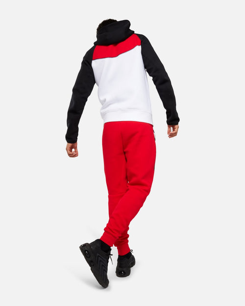 Nike Tech Fleece Jacket - White/Black/Red - Footkorner