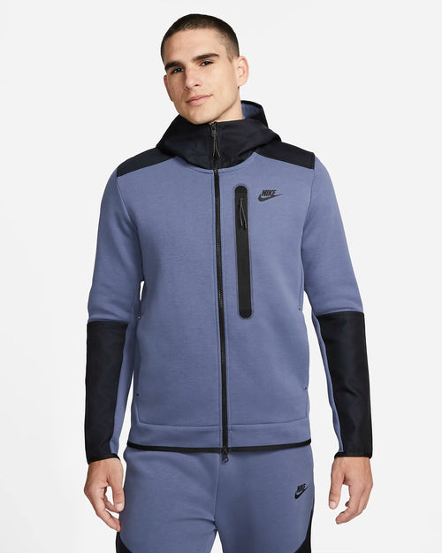 Nike Tech Fleece Jacket - Blue/Black - Footkorner