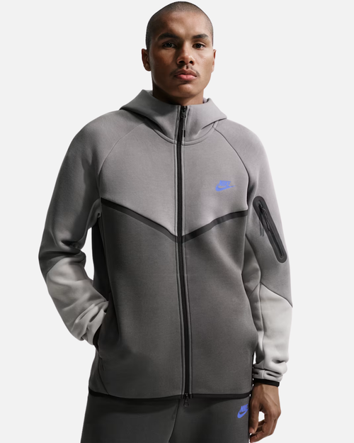 Veste Nike Tech Fleece - Gris/Bleu - Footkorner
