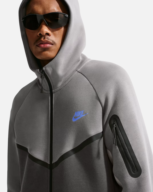 Veste Nike Tech Fleece - Gris/Bleu - Footkorner