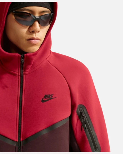 Chaqueta Nike Tech Fleece - Rojo - Footkorner