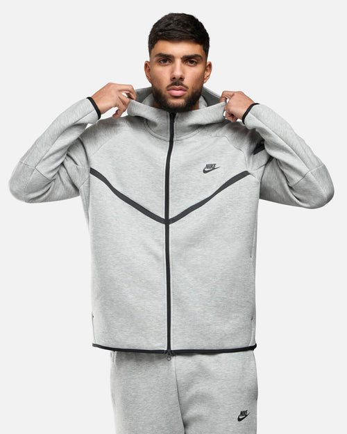 Veste Nike Tech Fleece Windrunner - Gris/ Noir - Footkorner