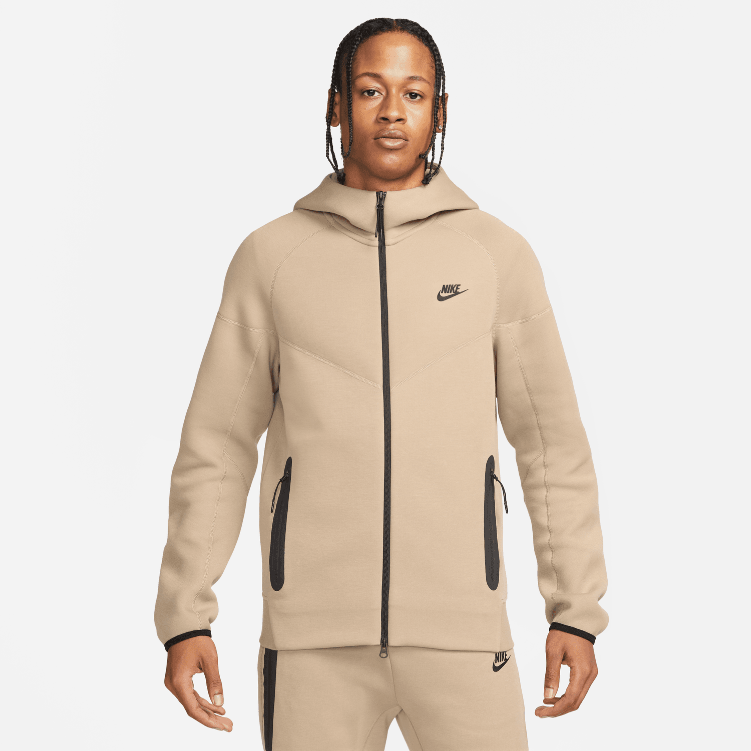 Giacca Windrunner Nike Tech Fleece - Marrone