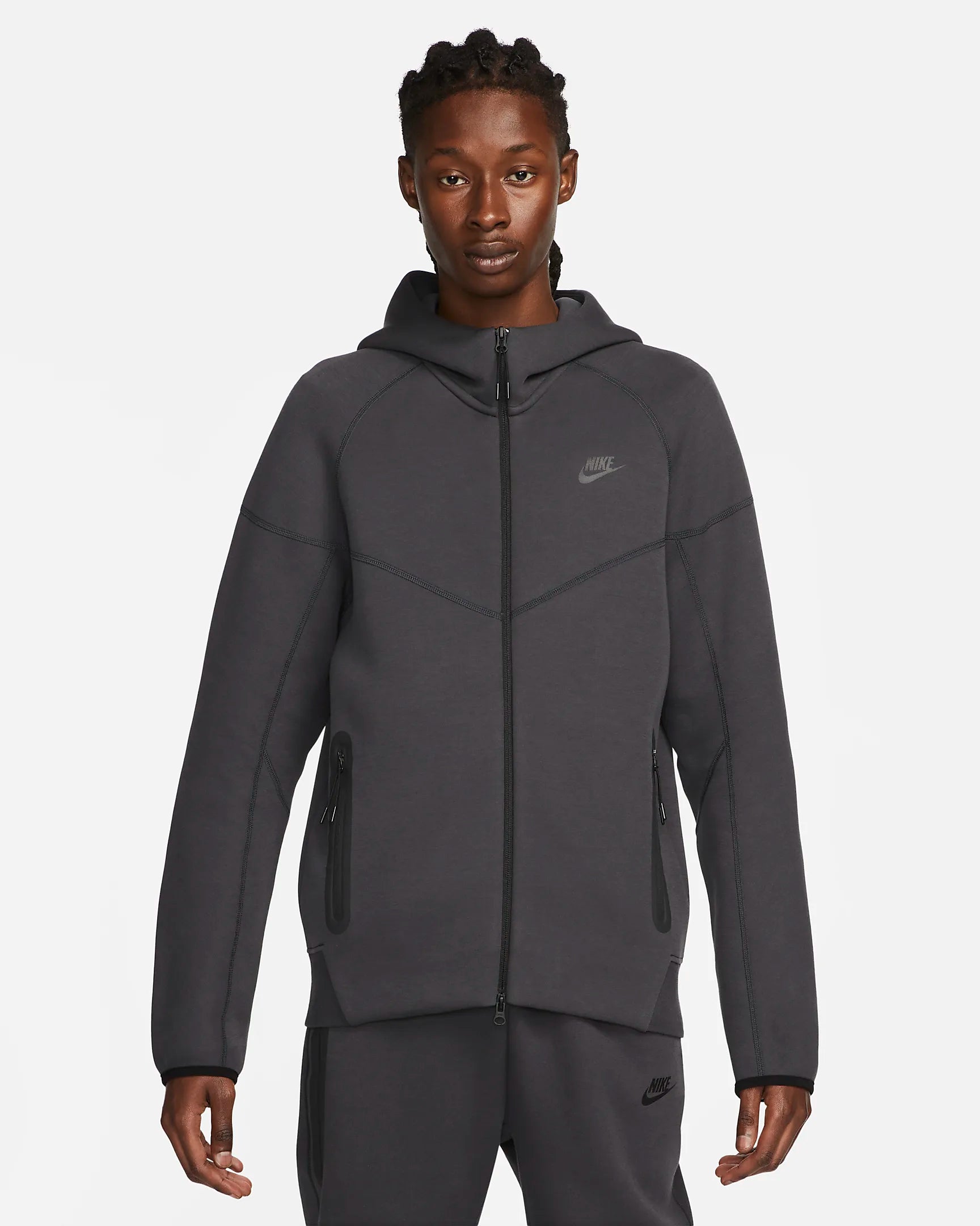 Nike Tech Fleece Windrunner Jacket - Black/Anthracite Gray