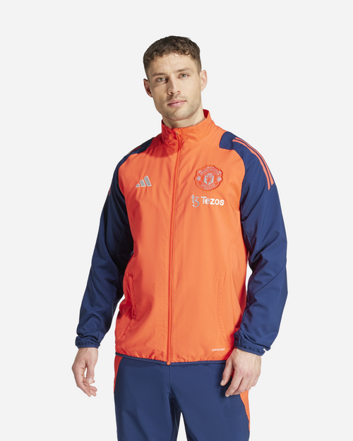Veste de survêtement Manchester United 2024/2025 - Orange/Bleu - Footkorner