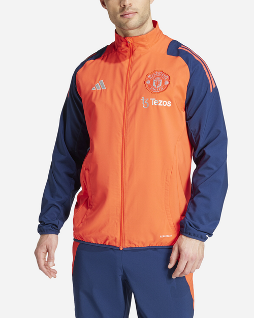 Veste de survêtement Manchester United 2024/2025 - Orange/Bleu - Footkorner