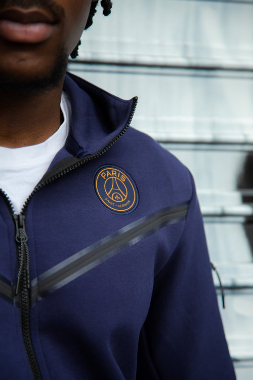 Giacca in pile PSG Tech - Blu/Oro - Footkorner