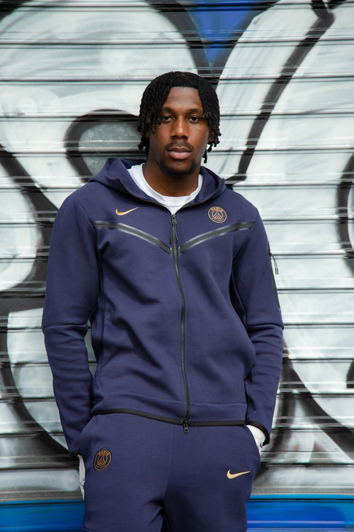 Giacca in pile PSG Tech - Blu/Oro - Footkorner