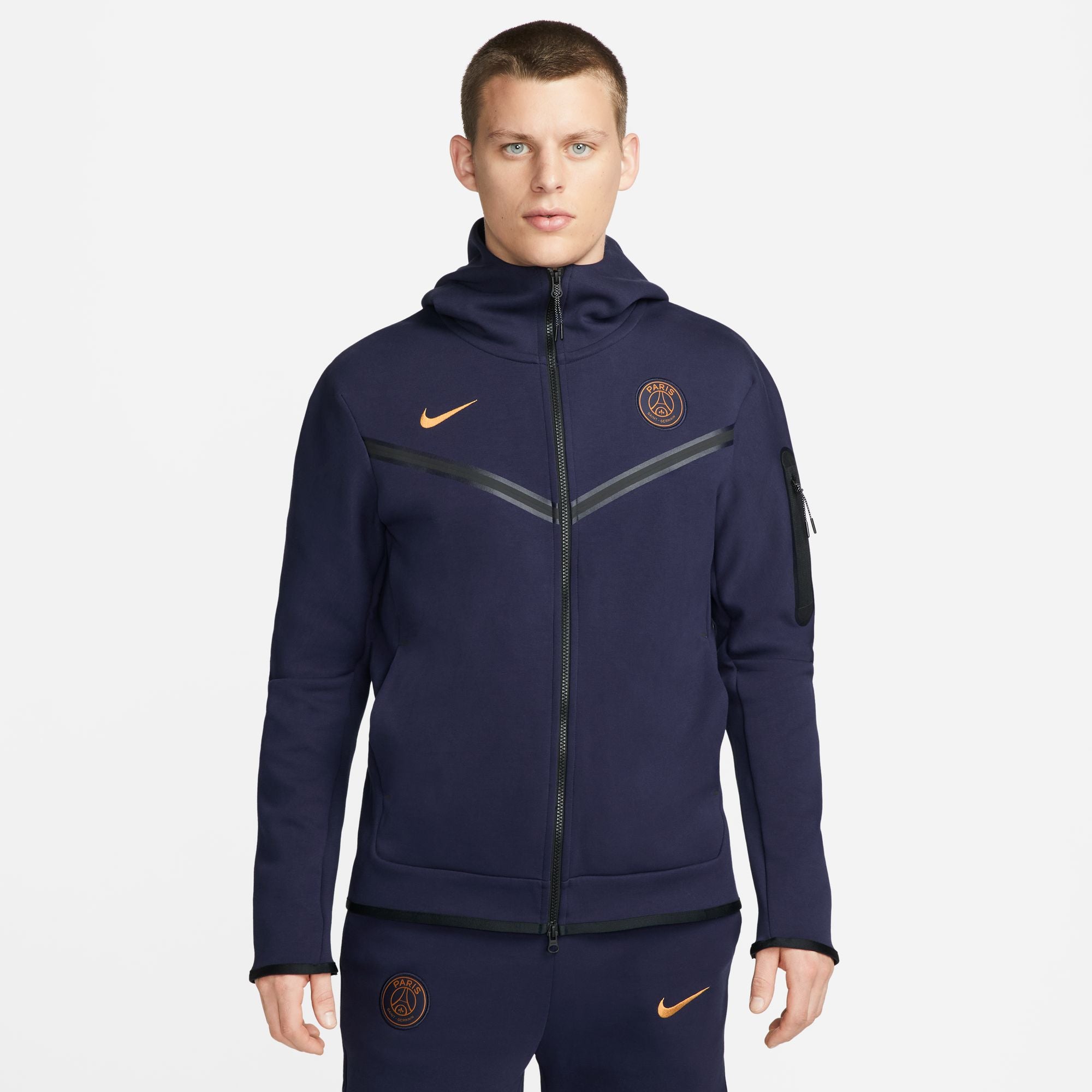 PSG Tech fleece jacket 2023/2024 - Blue/Gold
