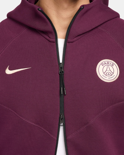 Veste PSG Tech Fleece Windrunner 2024/2025 - Bordeaux - Footkorner
