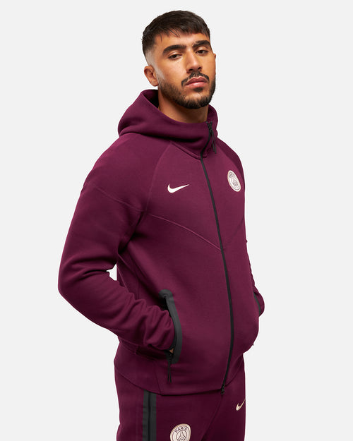 Veste PSG Tech Fleece Windrunner 2024/2025 - Bordeaux - Footkorner
