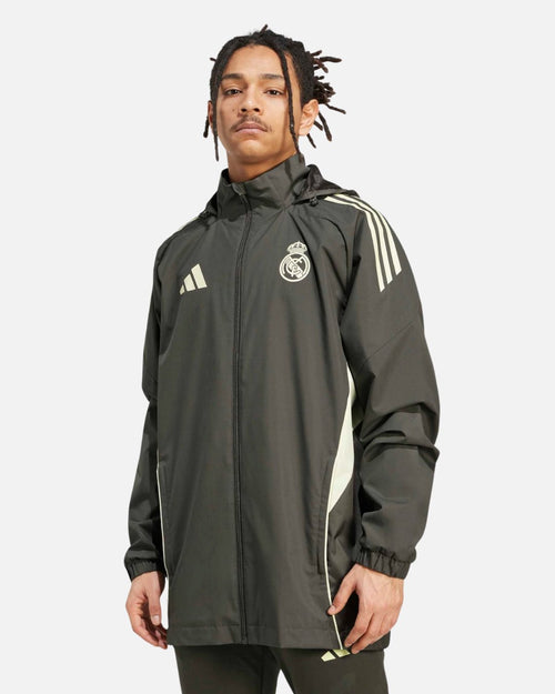 Real Madrid 2025/2026 Windbreaker Jacket - Khaki/Green - Footkorner
