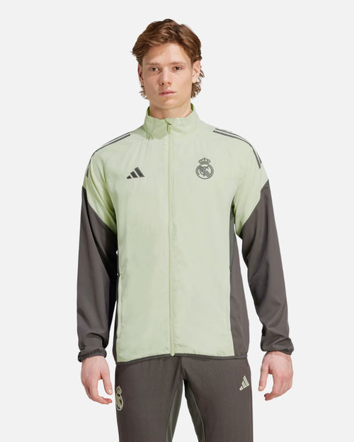 Veste de survêtement Real Madrid Tiro 25 2025/2026 - Vert/Kaki - Footkorner