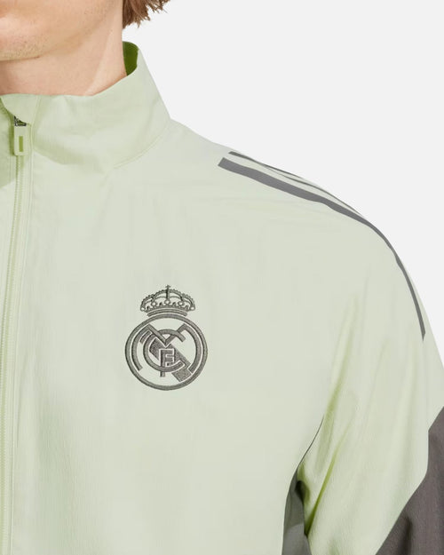 Veste de survêtement Real Madrid Tiro 25 2025/2026 - Vert/Kaki - Footkorner