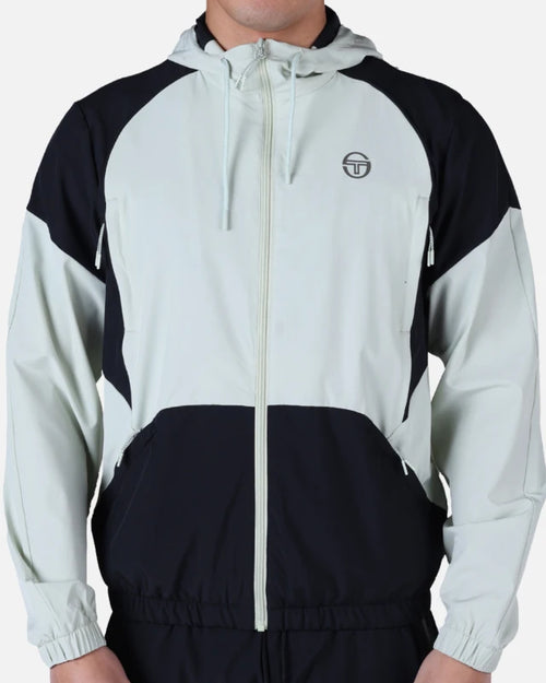 Veste Sergio Tacchini Grecale Track - Blanc/Noir - Footkorner