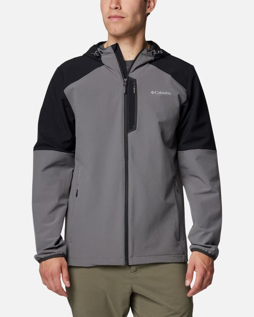 Veste Softshell à Capuche Columbia Tech - Gris/Noir - Footkorner