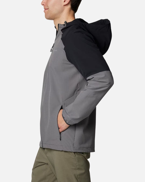 Veste Softshell à Capuche Columbia Tech - Gris/Noir - Footkorner