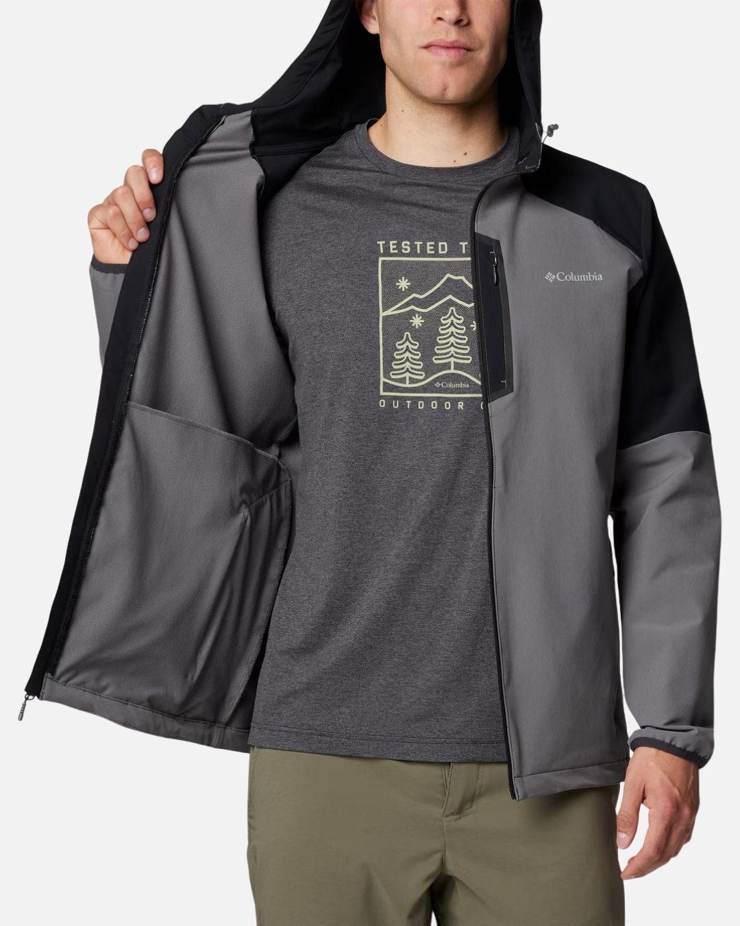 columbia tech softshell hoodie {Color}