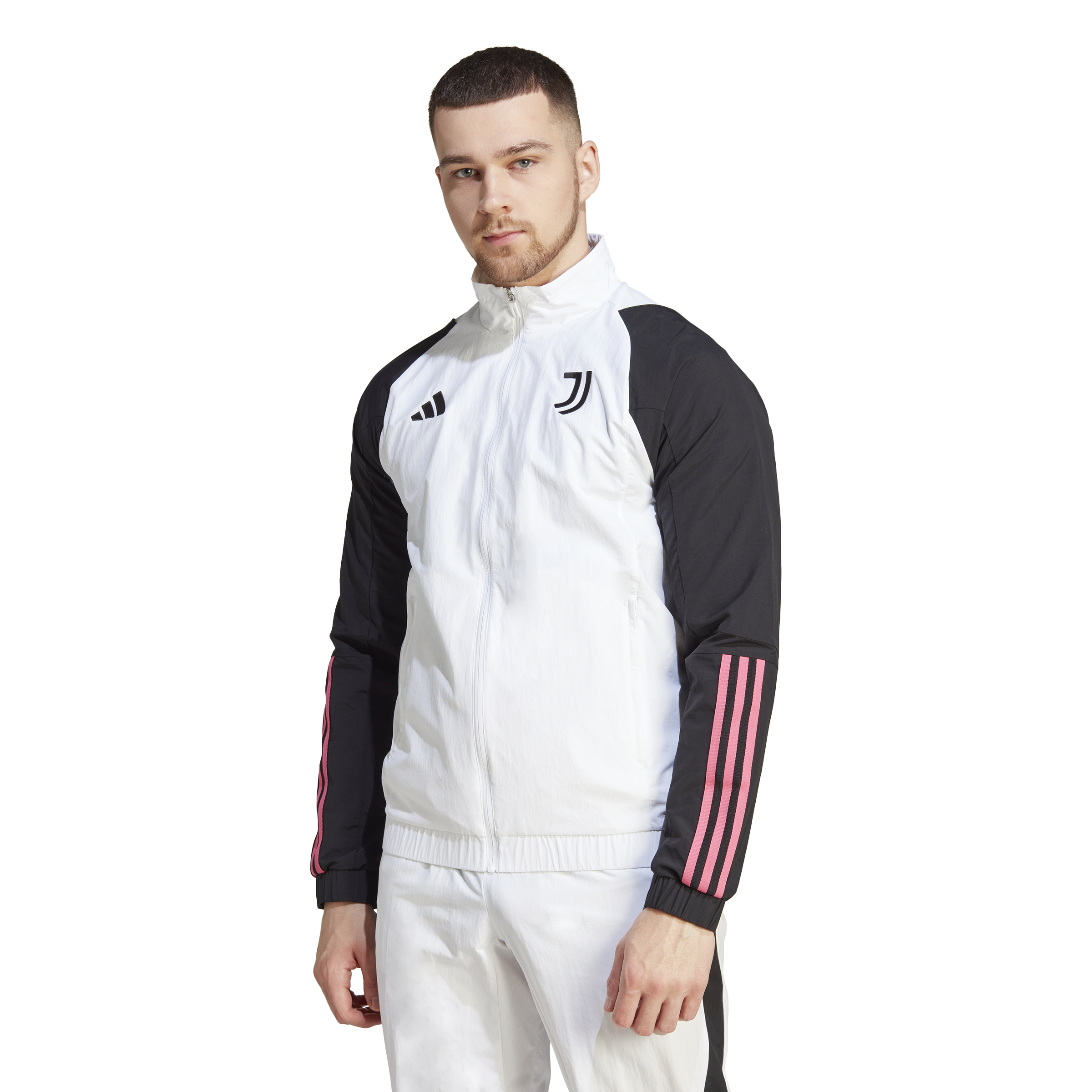 Juventus 2023/2024 Training Jacket - White/Black/Pink