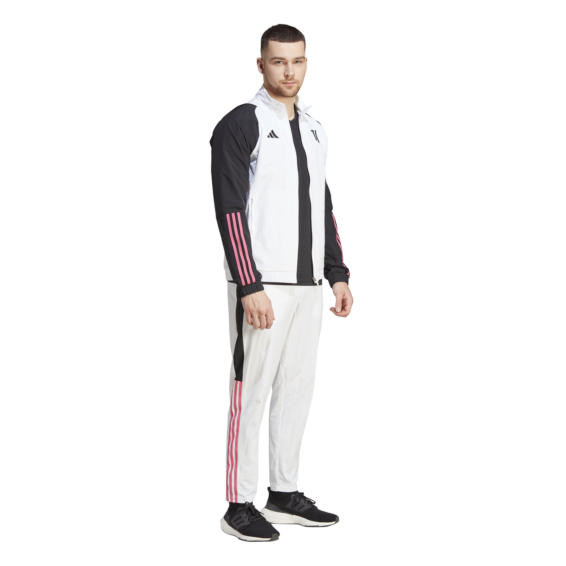 Juventus 2023/2024 Training Jacket - White/Black/Pink