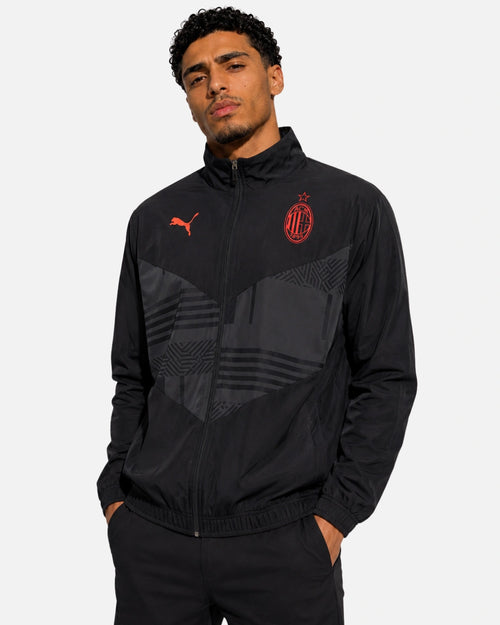 Giacca da tuta AC Milan - Nero/Rosso - Footkorner
