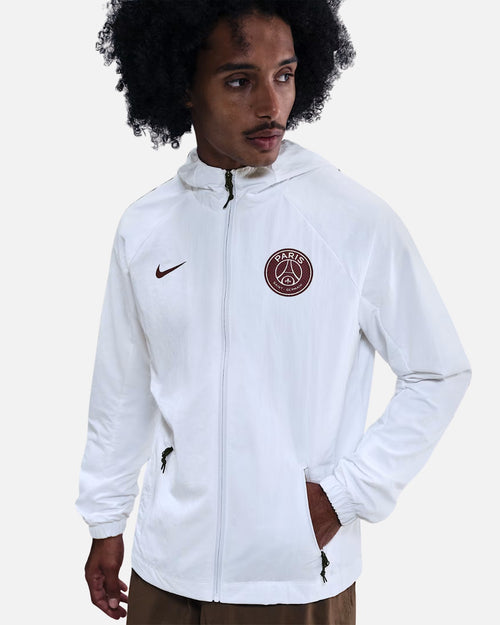 Veste tissée PSG 2025/2026 - Blanc - Footkorner