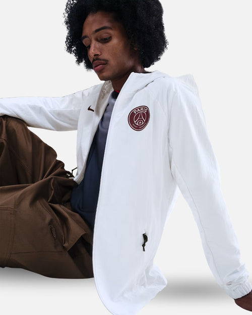 Veste tissée PSG 2025/2026 - Blanc - Footkorner