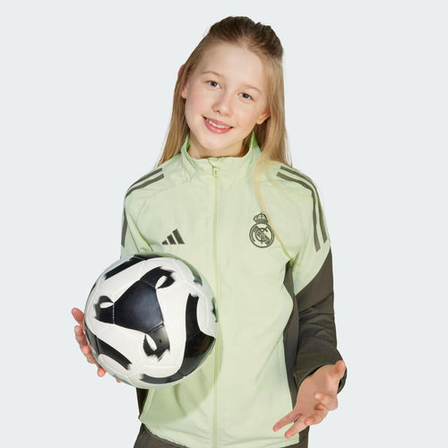 Veste d'entraînement Real Madrid Junior 2025/2026 - Vert/Kaki - Footkorner