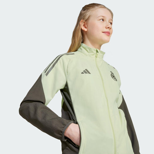 Veste d'entraînement Real Madrid Junior 2025/2026 - Vert/Kaki - Footkorner