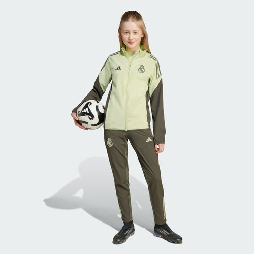 Veste d'entraînement Real Madrid Junior 2025/2026 - Vert/Kaki - Footkorner
