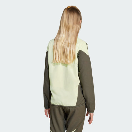 Veste d'entraînement Real Madrid Junior 2025/2026 - Vert/Kaki - Footkorner