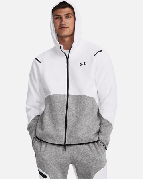 Veste Under Armour Unstoppable Fleece - Gris/Blanc - Footkorner