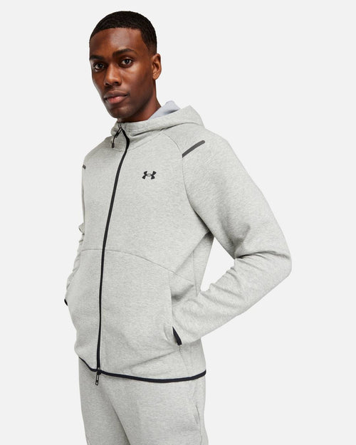 Giacca in pile Under Armour Running Unstoppable - Grigio/Nero - Footkorner