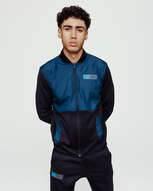 Under Armour Fleece Storm Jacke – Blau/Schwarz - Footkorner