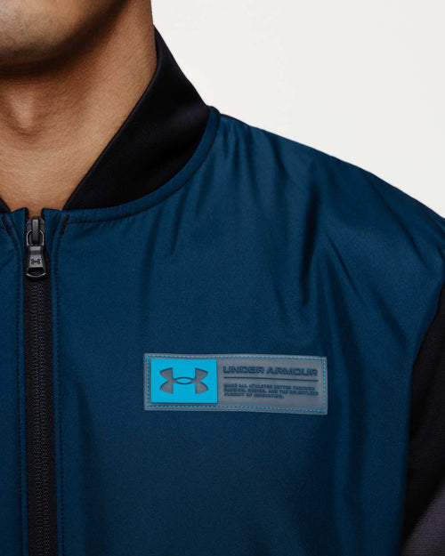 Under Armour Fleece Storm Jacke – Blau/Schwarz - Footkorner
