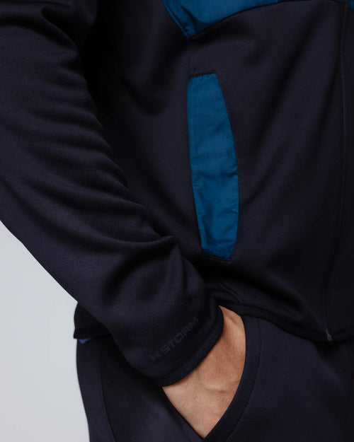 Under Armour Fleece Storm Jacke – Blau/Schwarz - Footkorner