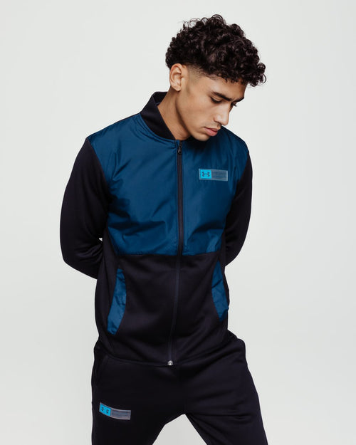 Under Armour Fleece Storm Jacke – Blau/Schwarz - Footkorner
