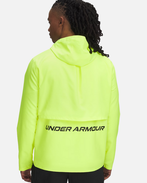 Chaqueta Under Armour Running Launch - Amarillo/Negro - Footkorner