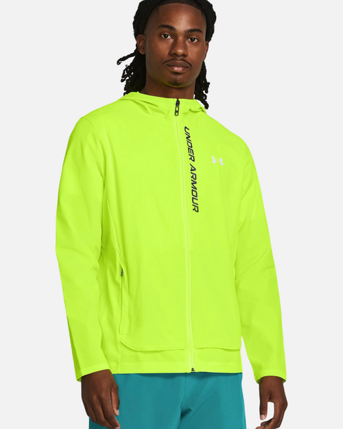 Veste Under Armour Outrun The Storm - Jaune Fluo - Footkorner