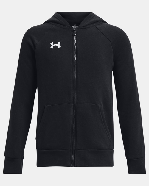 Jacke Under Armour Rival Fleece Junior - Schwarz - Footkorner