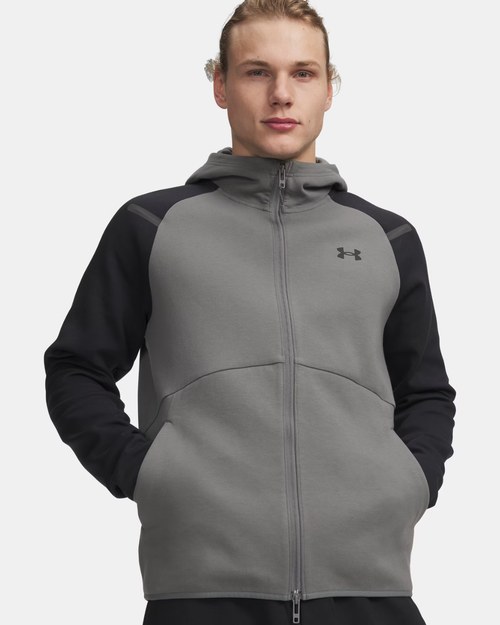 Under Armour Unstoppable Fleece Jacke - Grau/Schwarz - Footkorner