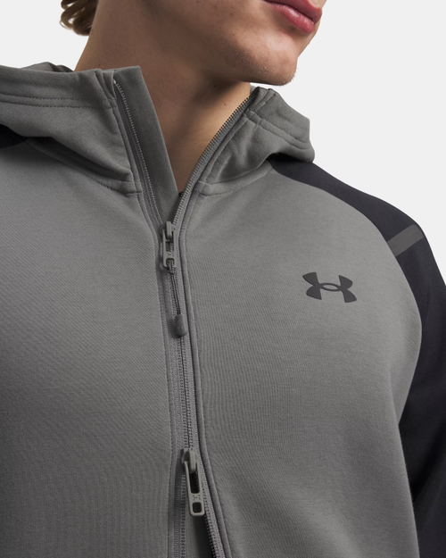 Under Armour Unstoppable Fleece Jacke - Grau/Schwarz - Footkorner