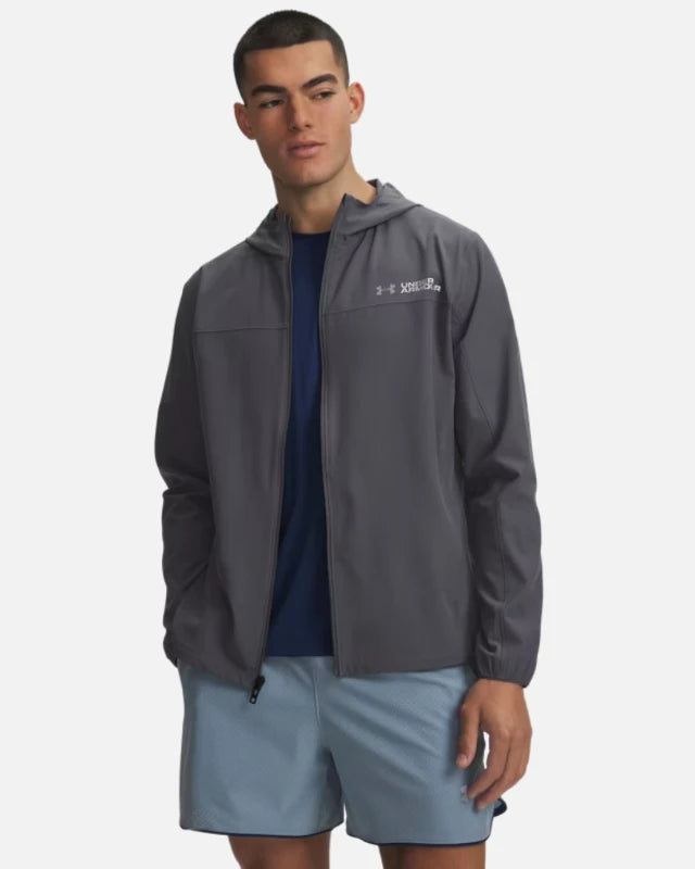 FootkornerUnder Armour Velociti Storm Jacke – Grau