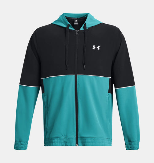 Veste Under Armour Zone Woven - Noir/Bleu - Footkorner