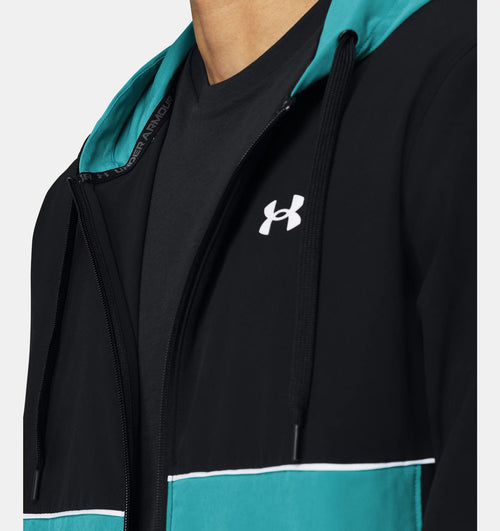 Veste Under Armour Zone Woven - Noir/Bleu - Footkorner