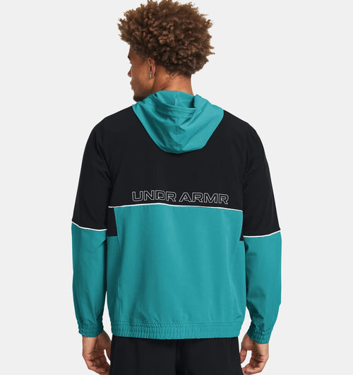 Veste Under Armour Zone Woven - Noir/Bleu - Footkorner