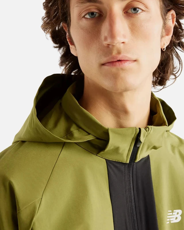 Footkornerutility stretch woven jacket in {Color}