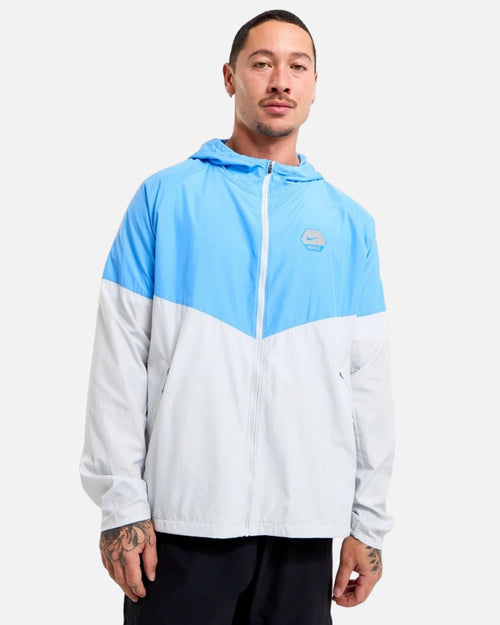 Veste Zipée Nike Woven - Gris/Bleu - Footkorner