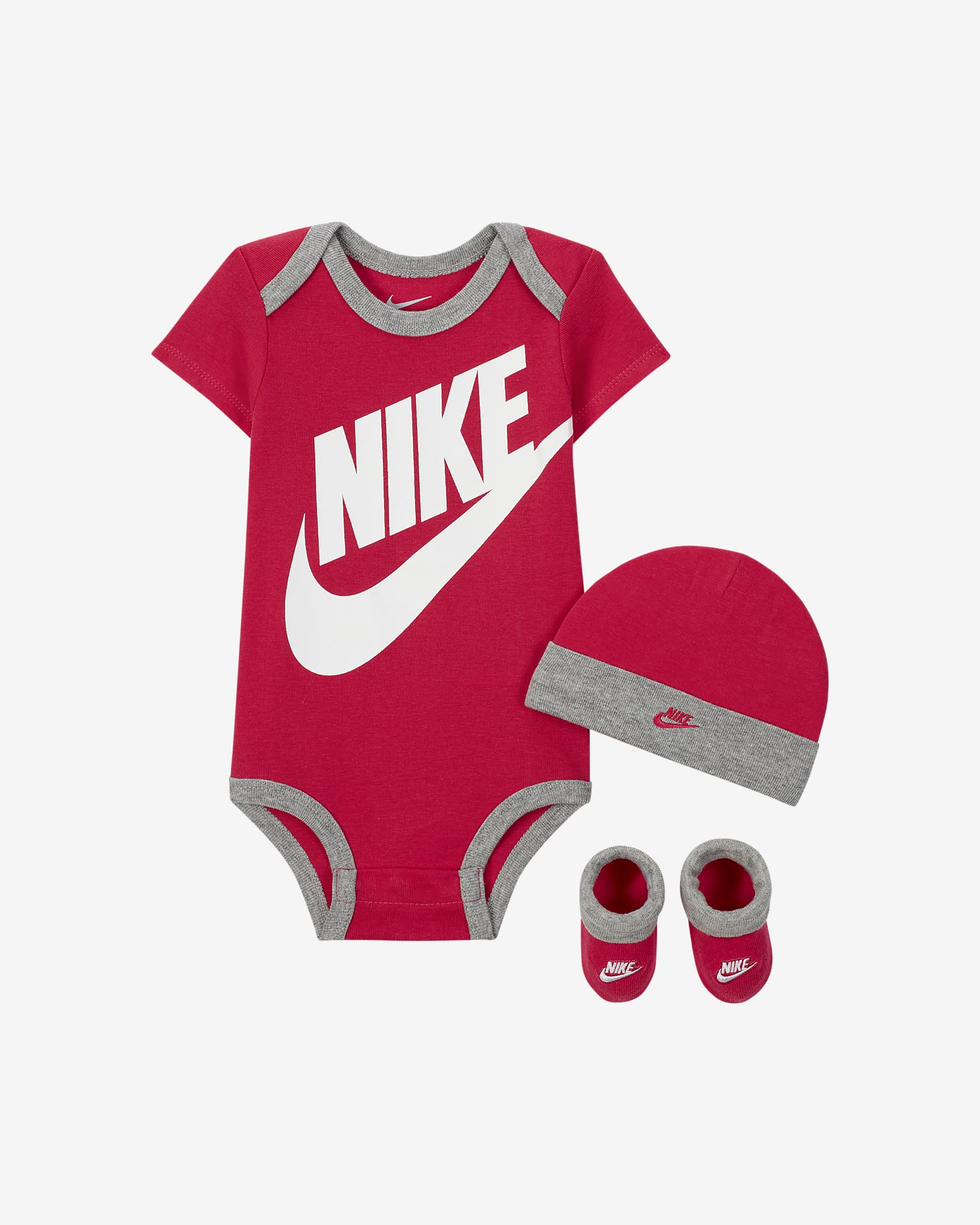Completo Nike da bambino - Rosa/Grigio/Bianco