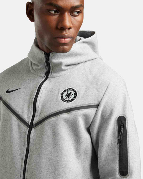 Chelsea Tech Fleece Jacket - Gray - Footkorner